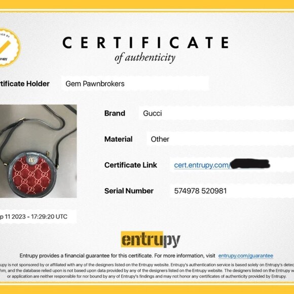 Gucci Ophidia Round Shoulder Bag GG Velvet Mini Red 574978 - Picture 3 of 14